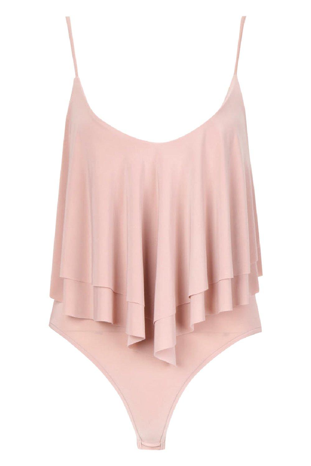 Double Layer Frill Bodysuit | boohoo